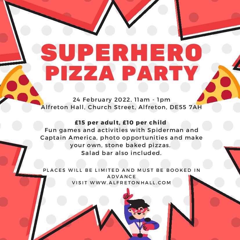 Superhero Pizza Party Alfreton Hall 