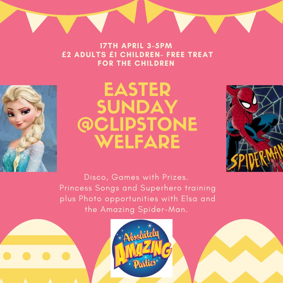 Easter Sunday at Clipstone Welfare Absolutely Amazing Children's