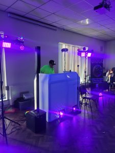 A UV Glow dosco taking place in teh Eagles Nrst Community Centre Arnold