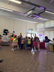 Childrens Builder / Construction party taking place