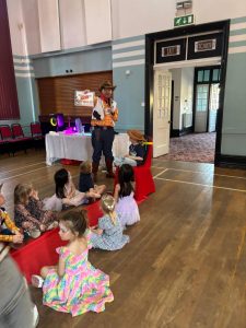 Children's partyw ith Woody as the entertainer